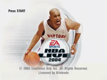 NBA Live 2004 screen shot title